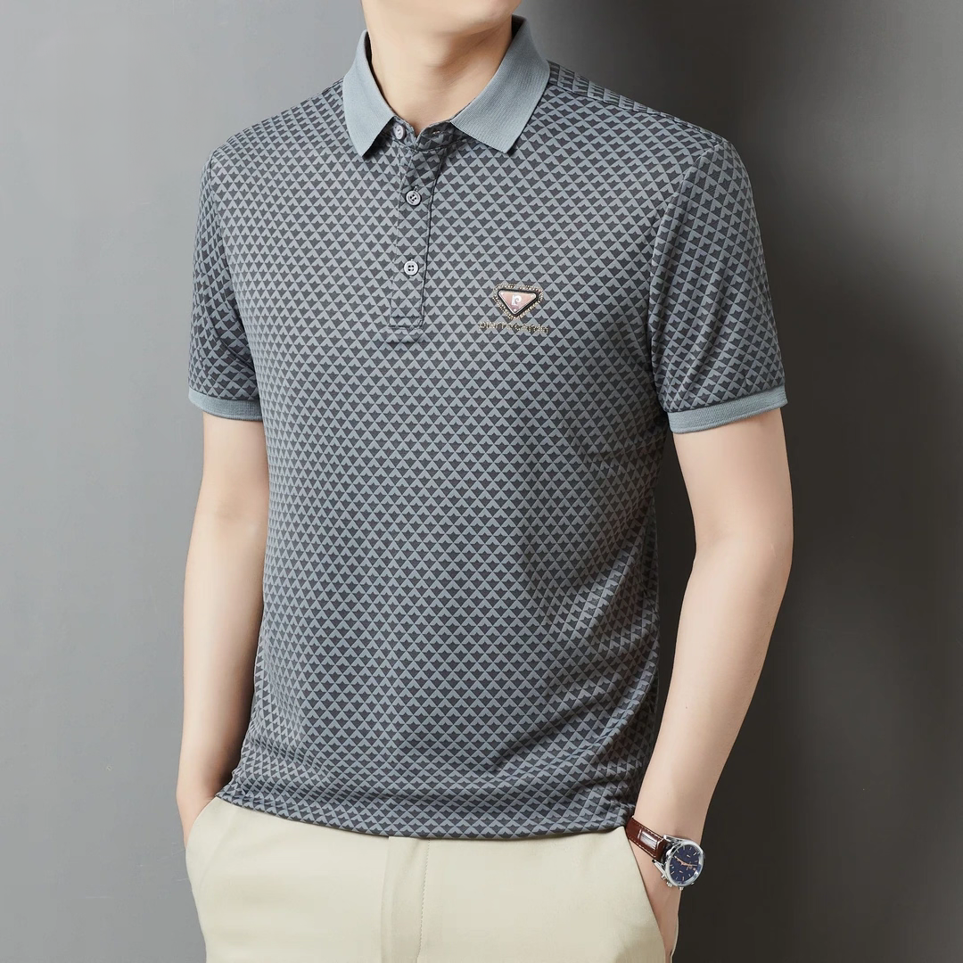 DiamondCrest Luxe Polo T-Shirt