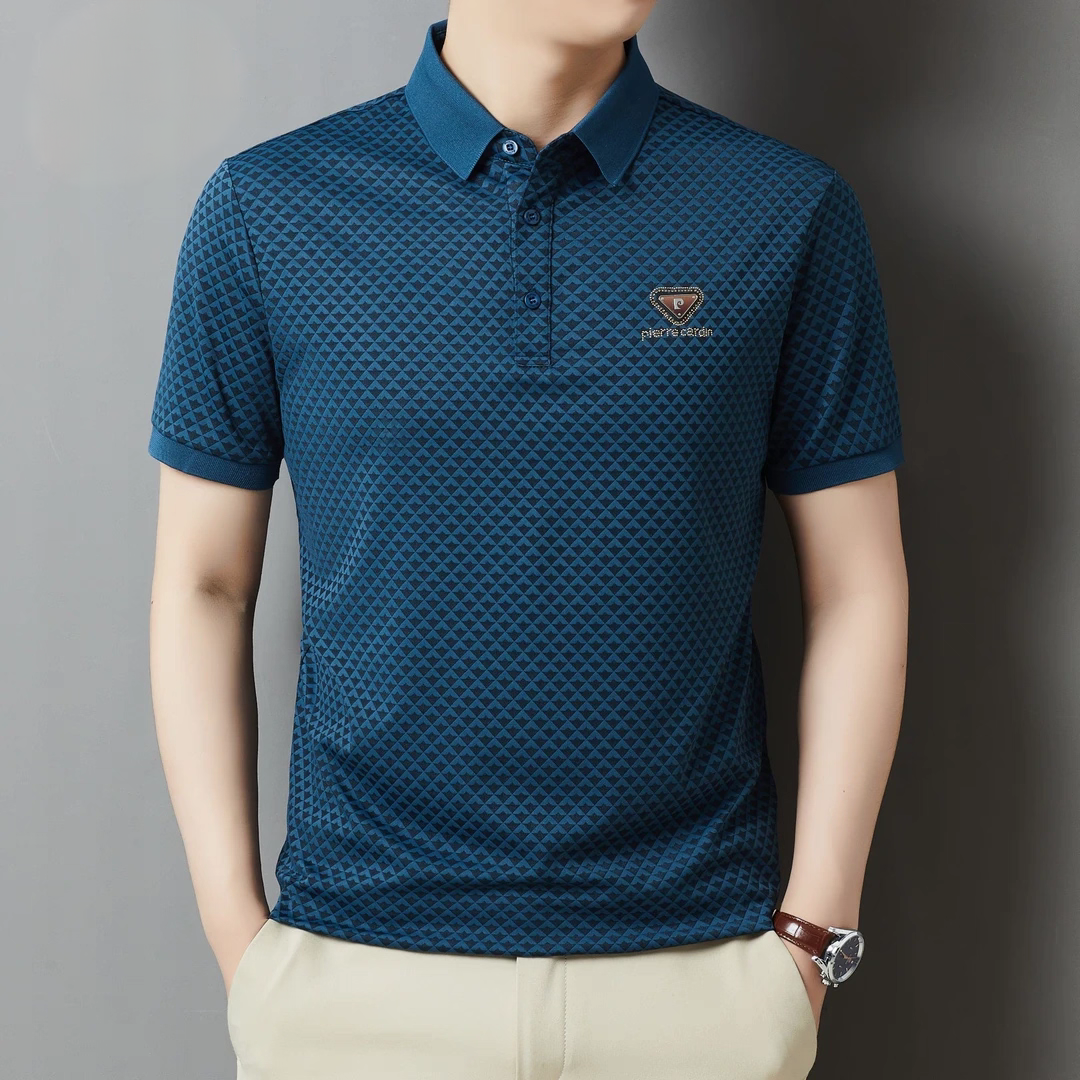DiamondCrest Luxe Polo T-Shirt