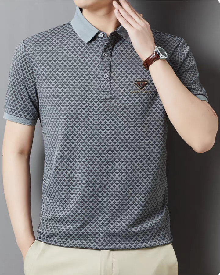 DiamondCrest Luxe Polo T-Shirt