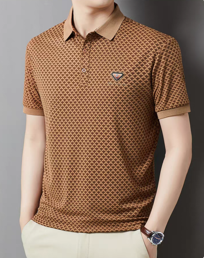 DiamondCrest Luxe Polo T-Shirt