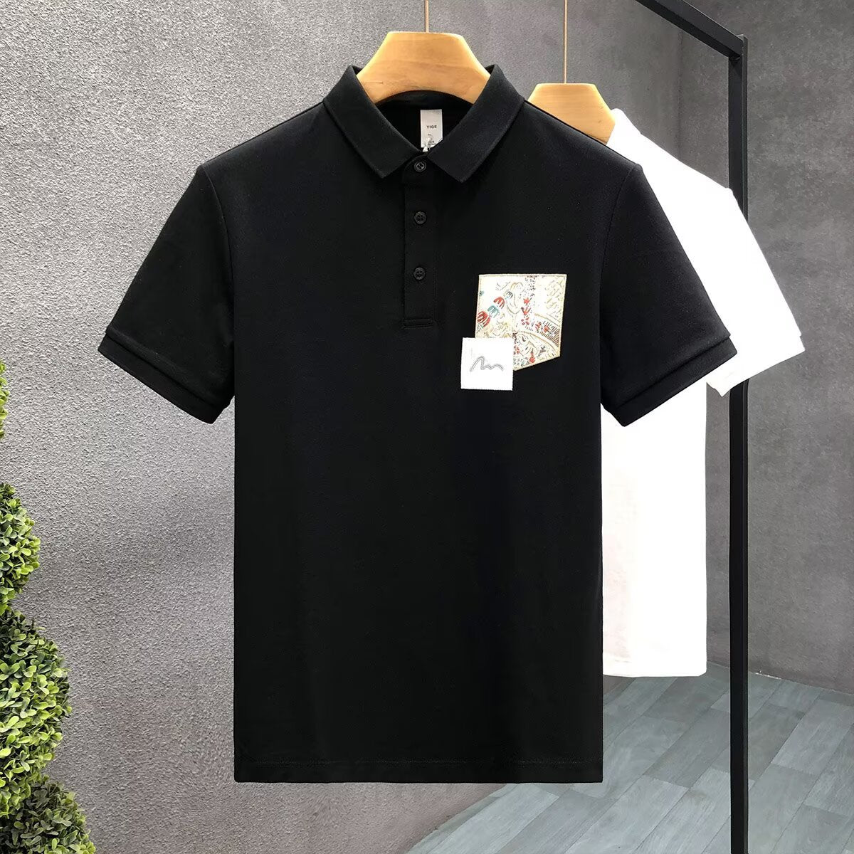 Baroque Crest Pocket Polo T-Shirt